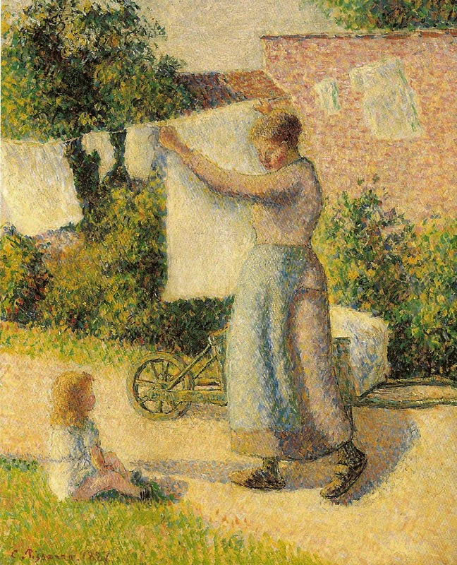 Donna che stende il bucato, Éragny - Museo d'Orsay, Parigi